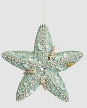 Encrusted Starfish Hanging Tree Decoration