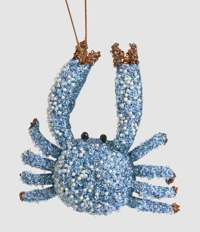 Zarra Crab Decoration Blue