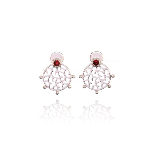 BoldB Earrings - Roseni Silver Studs
